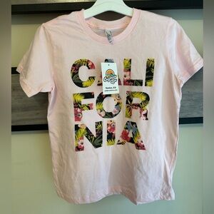 American Apparel Kids Pink California Tee